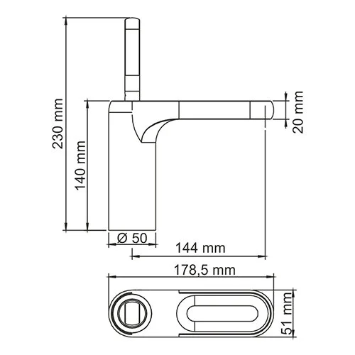 Смеситель для раковины WasserKRAFT Kammel 1803, хром