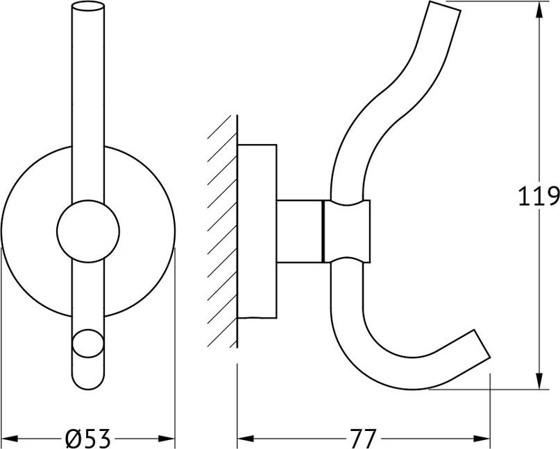 Крючок Artwelle Harmonie HAR 004