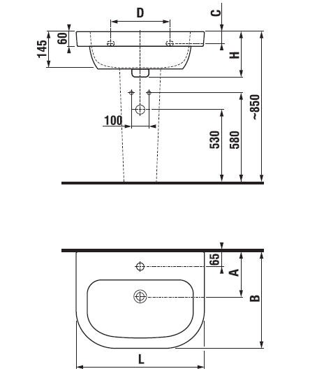 Пьедестал для раковины Roca Access ZRU9307611, белый