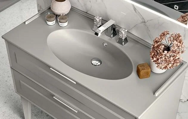 Раковина Berloni Bagno Duna LAVQAVINCXR57/129 серый