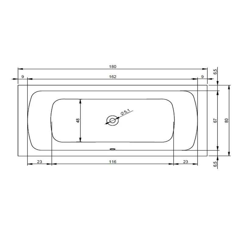 Смеситель BelBagno Carin CAR BASM CRM для душа с внутренней частью