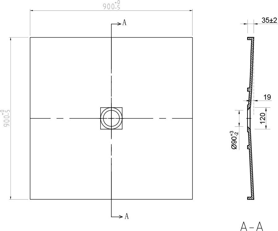 Душевой поддон Vincea VST-2SR29090W белый матовый