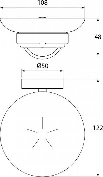 Мыльница Iddis Calipso CALMBG0i42, хром