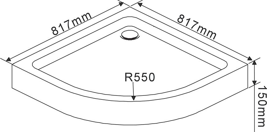 Поддон для душа Rush Palm PI-A9090