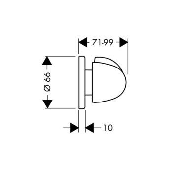 Запорный вентиль Hansgrohe Trio/Quattro E 15971000