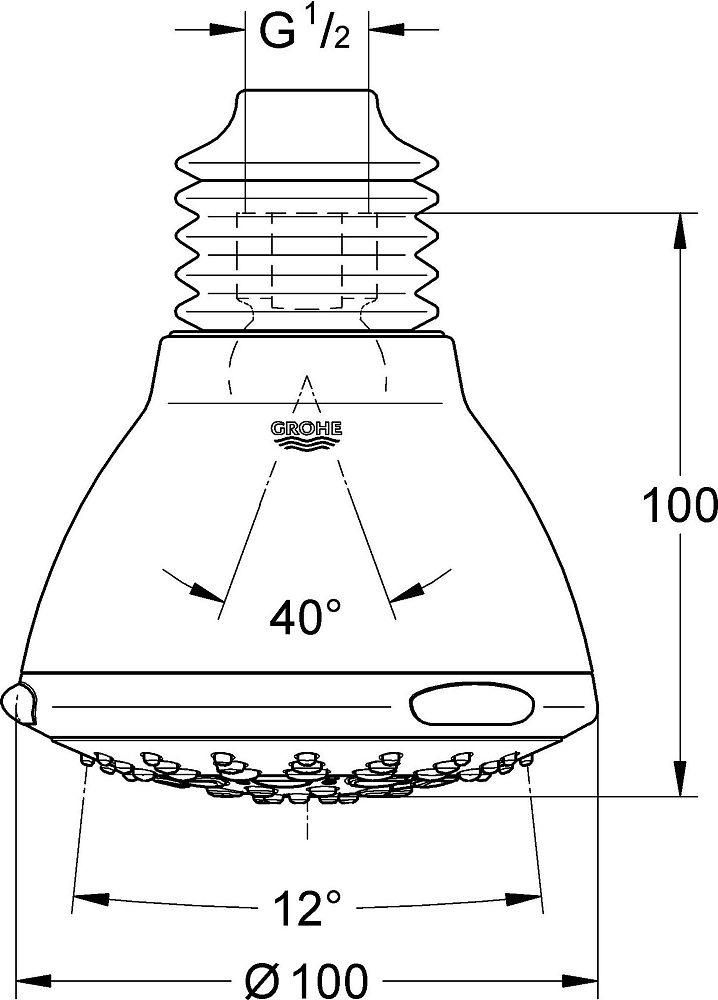 Верхний душ Grohe Movario 28397000