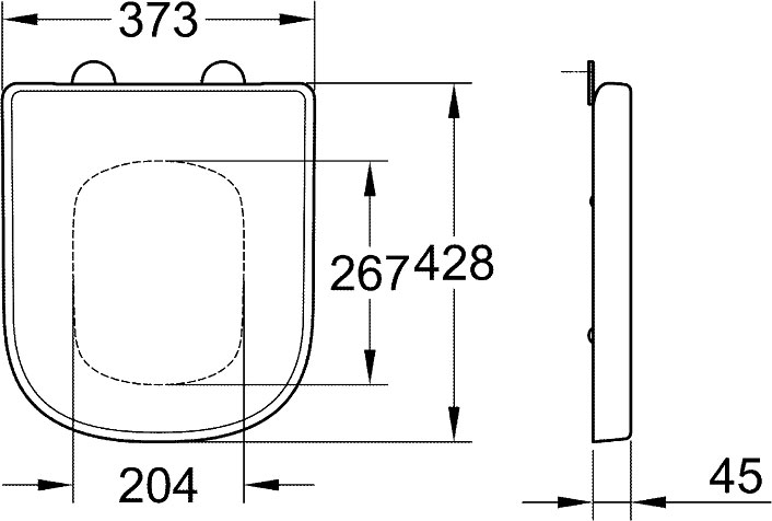 Подвесной унитаз Grohe Euro Ceramic 3920600H компактный