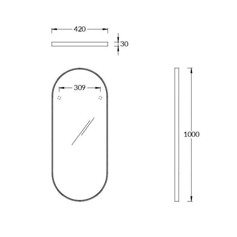 Зеркало Kerama Marazzi Cono CO.mi.P.42\WHT белый