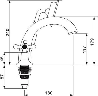 Смеситель на борт ванны Gappo G1189-6