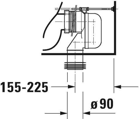 Чаша для унитаза-компакта Duravit ME by Starck 2170090000