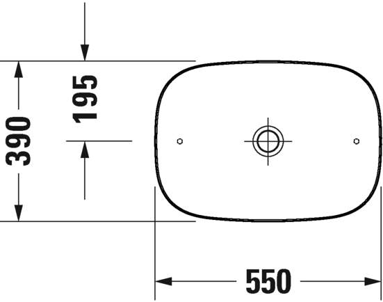 Раковина накладная Duravit Zencha 2373550079, белый