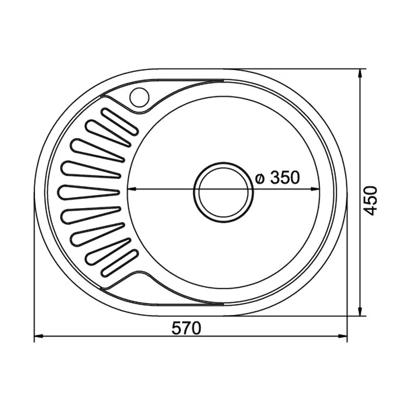 Кухонная мойка Mixline 532302 хром