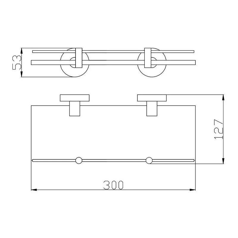 Полка Rav-Slezak Colorado COA0900/30Z золото