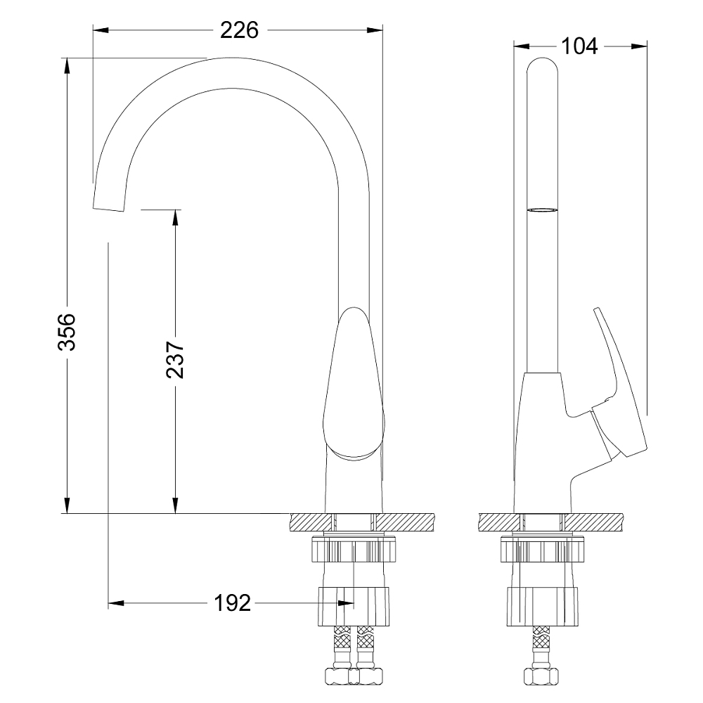 Смеситель для кухни Lemark Linara LM0405PGR серый