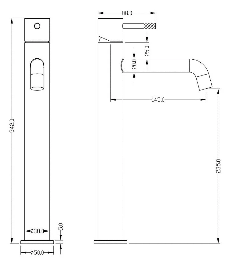 Смеситель для раковины Boheme Uno 462-MW белый