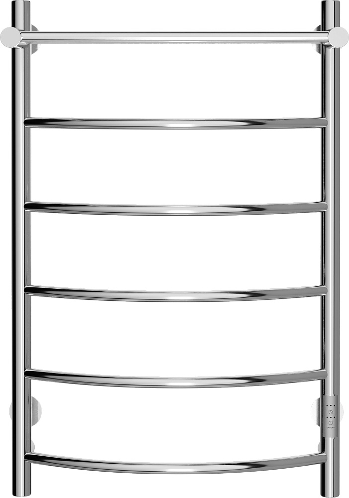 Полотенцесушитель электрический Ewrika Сафо ПР 80х50, с полкой, хром