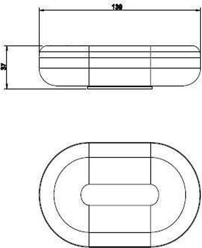 Мыльница Gessi Goccia 38025#031, белый