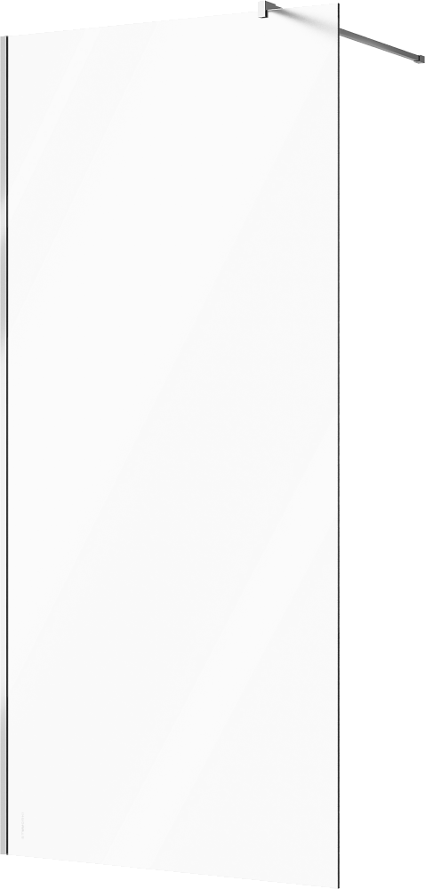 Душевая перегородка STWORKI Берген 100 см, профиль хром глянцевый, матовое стекло