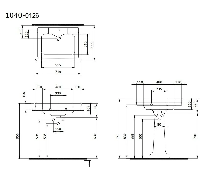 Раковина Bocchi Siena 1040-001-0126 белый