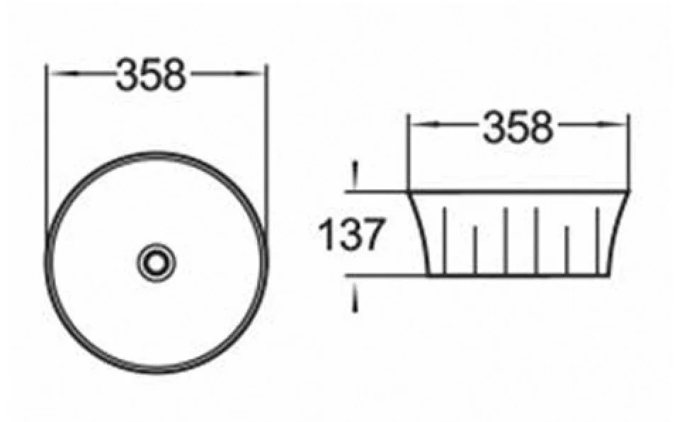 Раковина накладная Comforty 4148748 белый