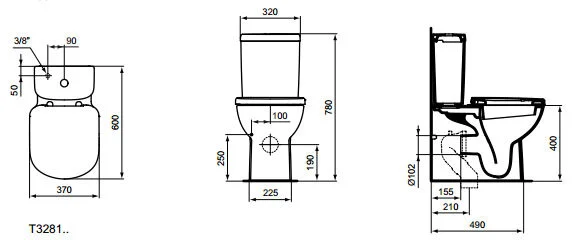 Напольный унитаз Ideal Standard Tempo T328101/T427301