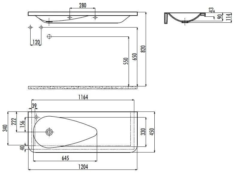 Раковина Creavit Damla TP120-00CB00E-0000 белый