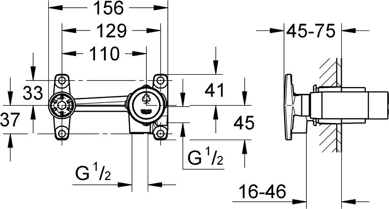 Скрытая часть Grohe 32635000