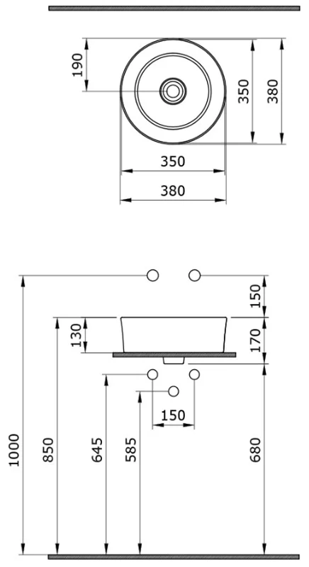 Раковина накладная Bocchi Modena 1174-021-0125 оранжевый