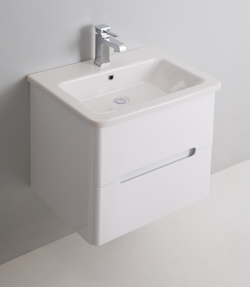 Тумба для комплекта BelBagno LUXURY-500-2C-SO-BL-P bianco lucido