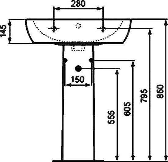 Раковина Ideal Standard Tempo T056401 60 см