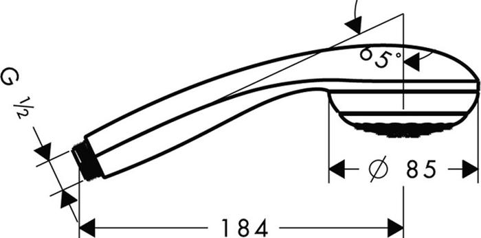 Душевая лейка Hansgrohe Crometta 85 Variojet 28562000