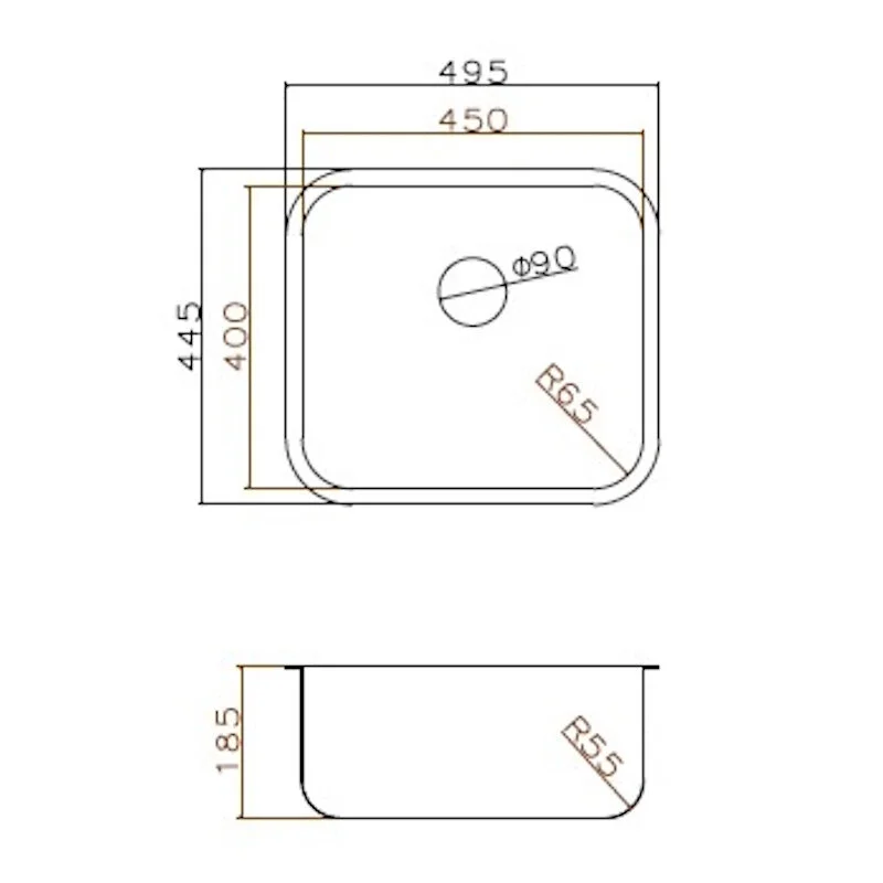 Кухонная мойка Grandex Aqua Select 2003341 золото