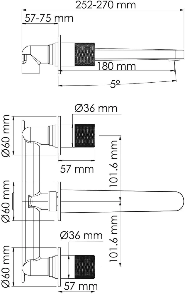 Смеситель для раковины Wasserkraft Mosel 4645 хром