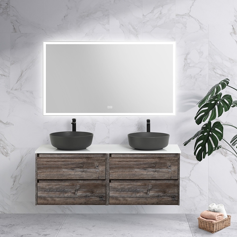 Зеркало BelBagno 140 SPC-GRT-1400-800-LED-TCH-WARM с подсветкой и сенсорным выключателем