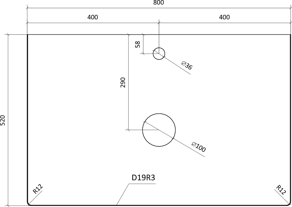 Тумба с раковиной STWORKI Берген 80, белая со светлой столешницей, Moduo 40 RING