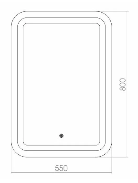 Зеркало Azario Мальта LED-00002378 белый