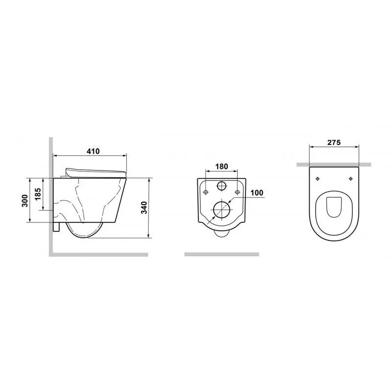 Унитаз подвесной Badenbecher T05W, детский, цвет белый