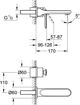 Смеситель для раковины Grohe Veris 19342000