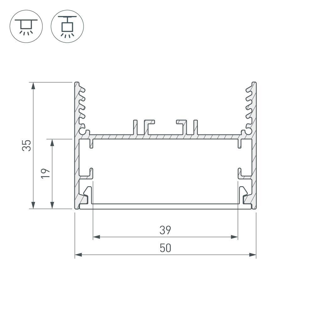 Коннектор угловой Arlight SL-Line-5035-135 030113