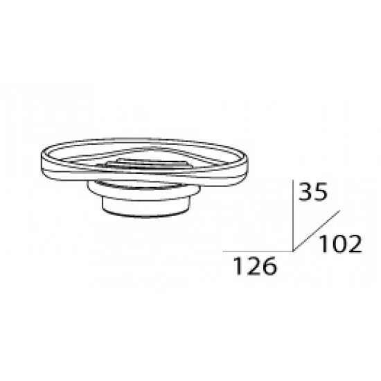 Мыльница FBS Universal UNI 054 хром