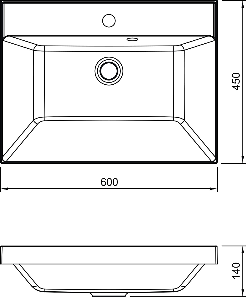 Мебельная раковина Iddis 0066000i28