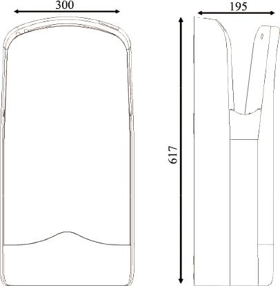 Сушилка для рук Nofer V-Jet Triblade 01305.W