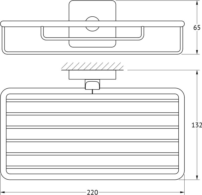 Полка Ellux Avantgarde AVA 013 22 см