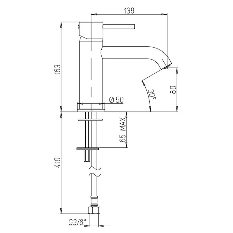 Смеситель для раковины Paini COX 78PJ205O золото