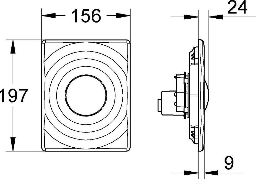 Кнопка смыва Grohe Surf 38574P00