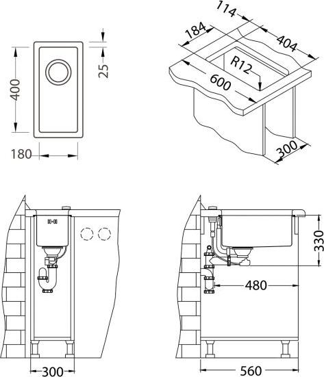 Кухонная мойка Alveus Quadrix 10 1102602