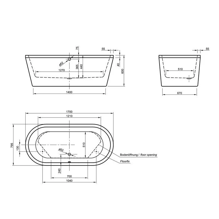 Акриловая ванна Knief Aqua Plus 0100-076-06 белый