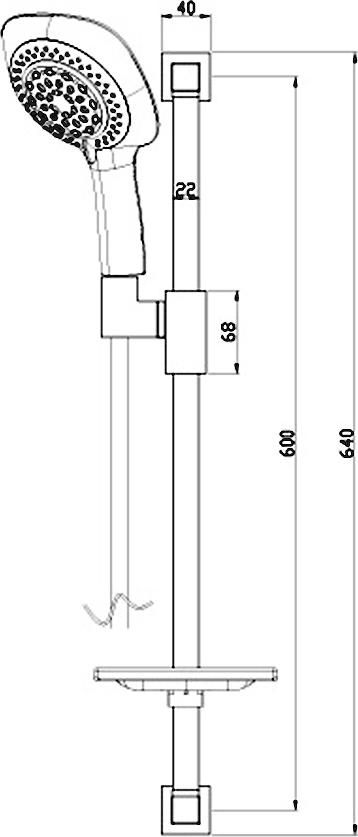 Пенал Cersanit Smart B-SL-SMA/Wh