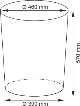 Корзина с крышкой Wasserkraft Leine WB-350-L