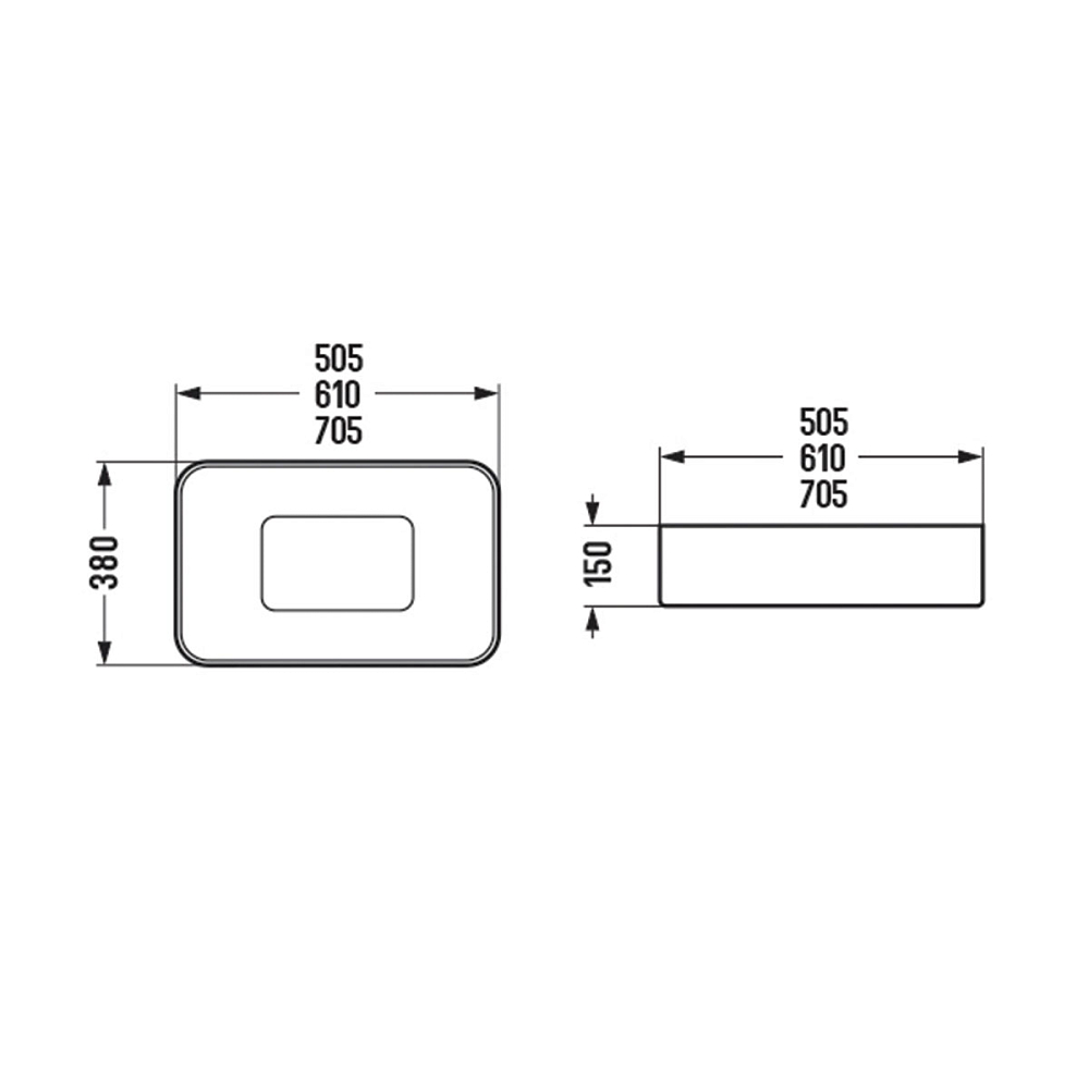 Раковина Vincea VBS-50450 50.5 см, белый